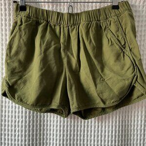 Madwell olive pull-on shorts